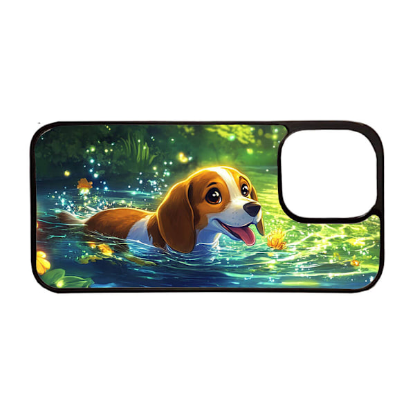 Barn Tecknad Beagle Hund iPhone 16 Pro Mobiltelefon Skal
