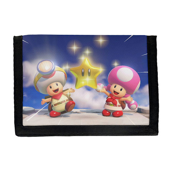 Mario Toad Toadette Star Plånbok