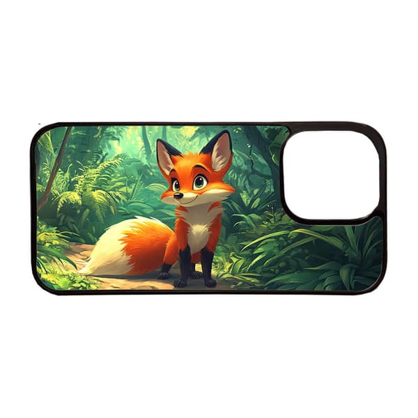 Söt Tecknad Räv iPhone 15 Pro Max Mobiltelefon Skal