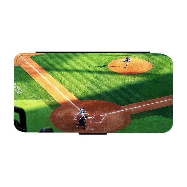 Basebollfält iPhone 13 Pro Max Flip Mobilfodral