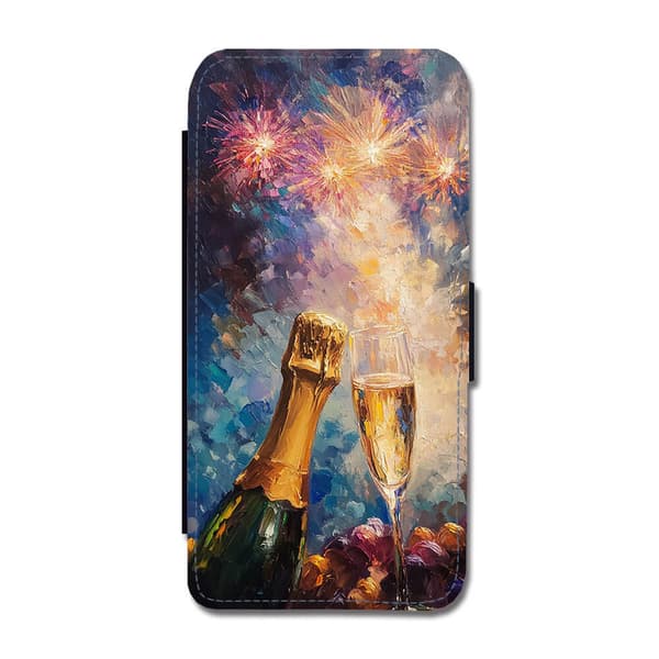 Gott Nytt År Oljemålning iPhone 17 Flip Mobilfodral