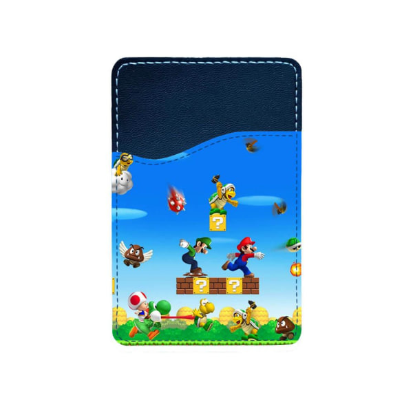 Super Mario Självhäftande Korthållare För Mobiltelefon multifärg one size
