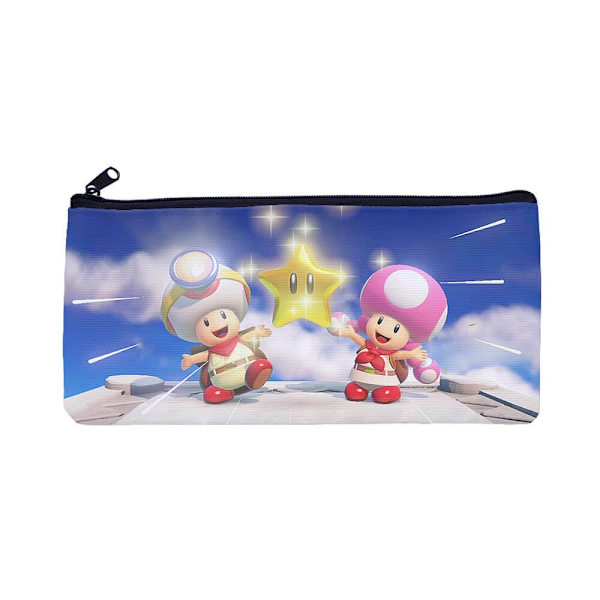 Super Mario Toad Toadette Star Pennfodral,Kosmetikväska