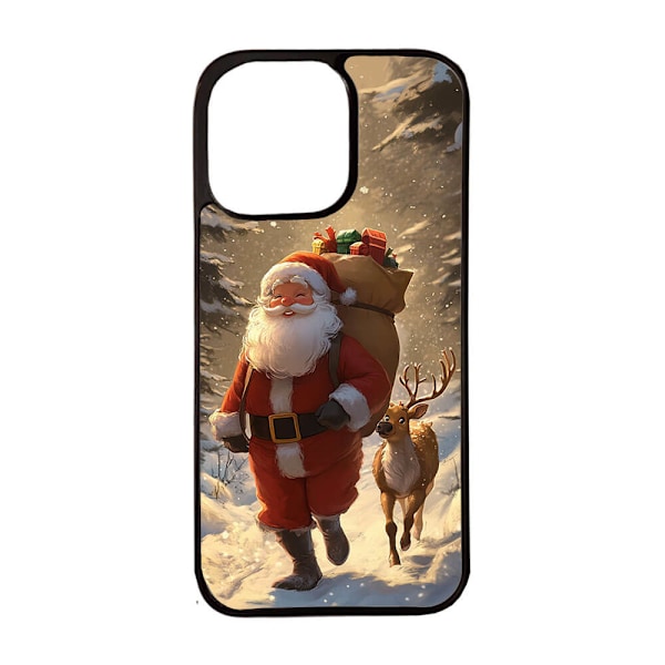 Barn Tecknad God Jul iPhone 12 / iPhone 12 Pro Mobiltelefon Skal