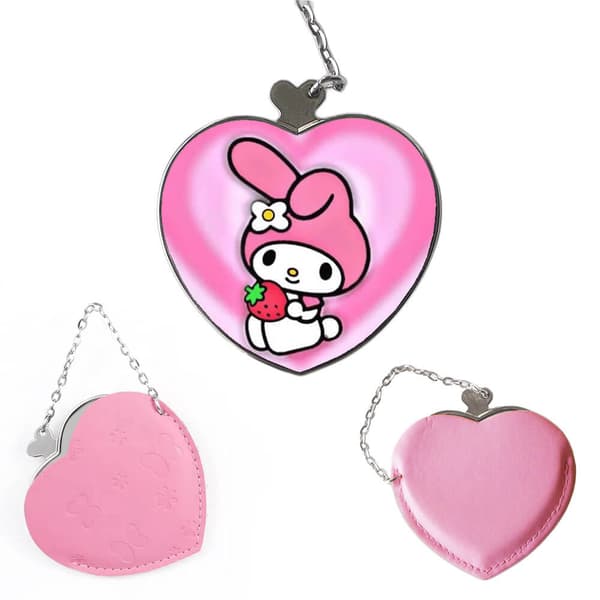 My Melody Bärbar Kompakt Sminkspegel