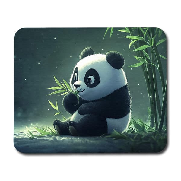 Söt Tecknad Panda För Barn Musmatta