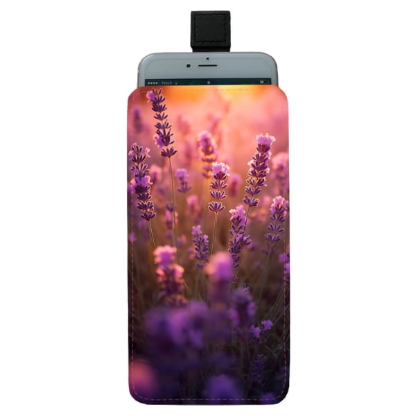 Blommor Lavendel Pull-up Mobilväska multifärg