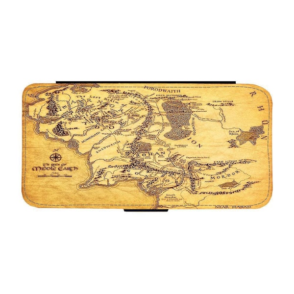 Middle Earth Map Samsung Galaxy S21+ Flip Mobilfodral