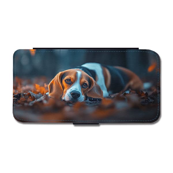 Beagle Hund Google Pixel 7a Flip Mobilfodral