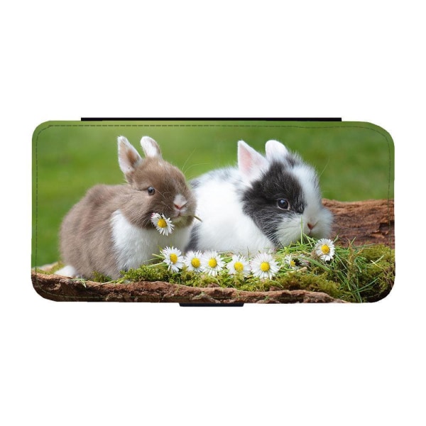 Kaniner iPhone 12 / iPhone 12 Pro Plånboksfodral multifärg