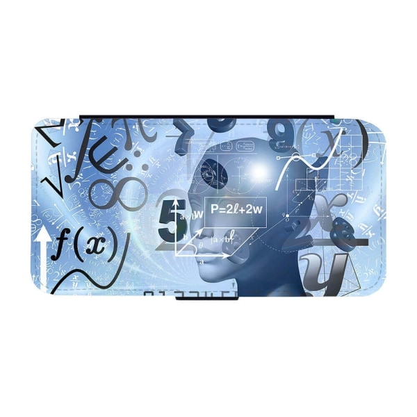 AI och Math iPhone 12 Mini Plånboksfodral multifärg