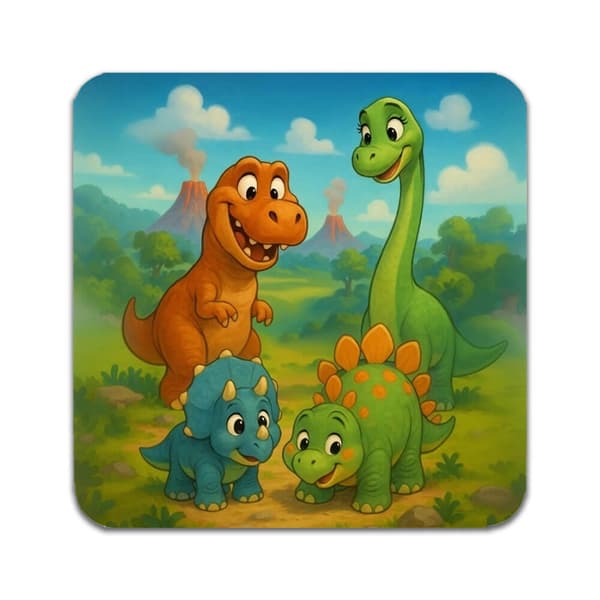 4 ST Dinosaurier Underlägg