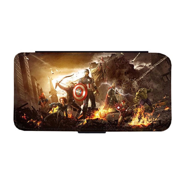 Avengers Age of Ultron iPhone 12 / iPhone 12 Pro Plånboksfodral multifärg