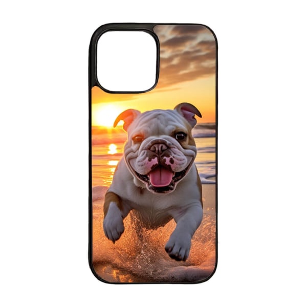 Hund Engelsk Bulldogg iPhone 13 Pro Max Skal multifärg
