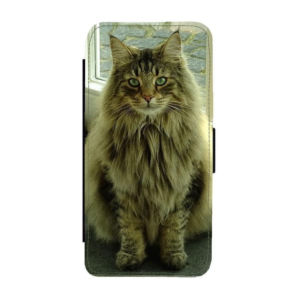 Norsk Skogkatt iPhone 13 Pro Max Flip Mobilfodral
