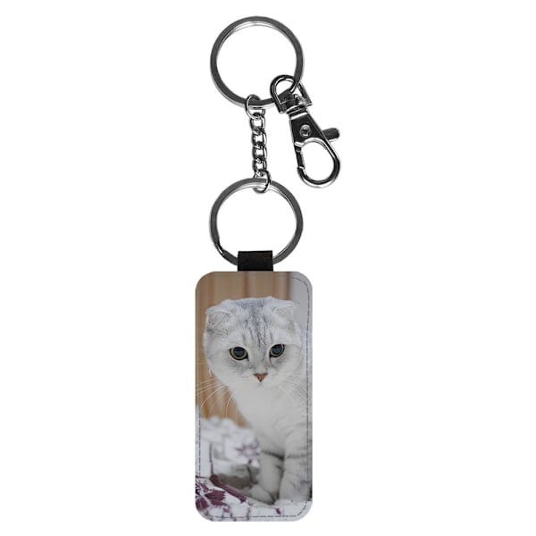 Katt Scottish Fold Nyckelring