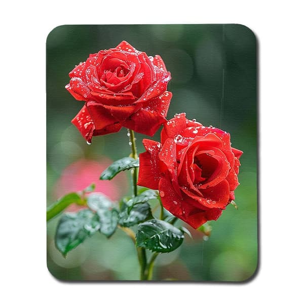 Blommor Röda Rosor Musmatta