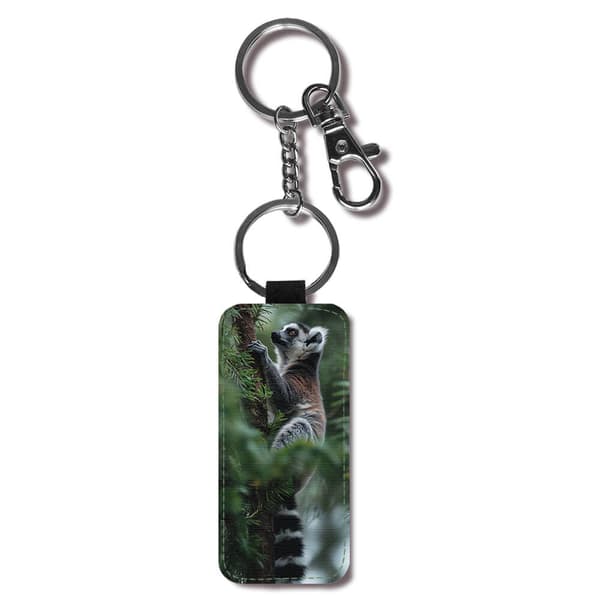 Söt Djur Lemur Nyckelring