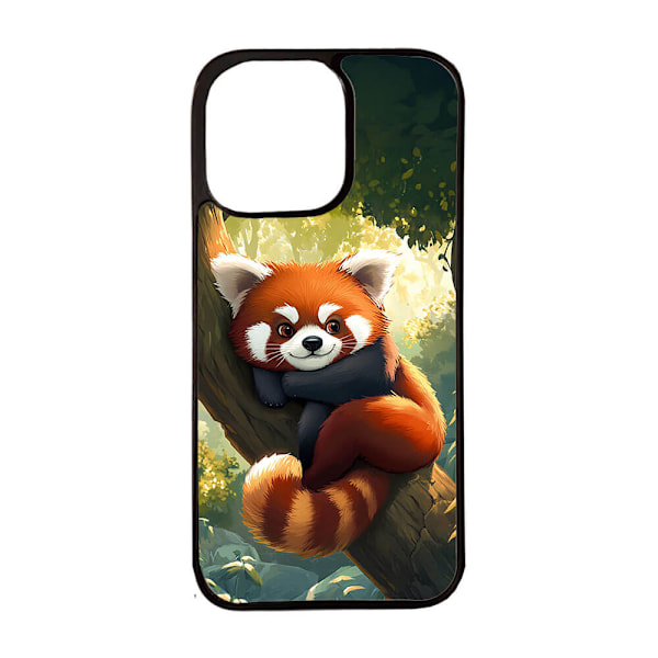 Gullig Tecknad Röd Panda iPhone 11 Mobiltelefon Skal