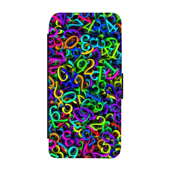 Matematiska siffror iPhone 15 Plus Plånboksfodral multifärg