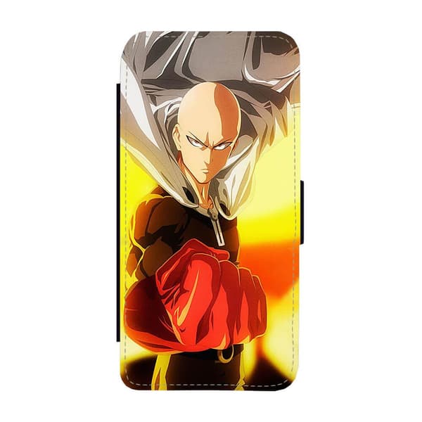 Manga One Punch Man Saitama Google Pixel 6a Flip Mobilfodral