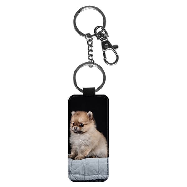 Pomeranian Valp Nyckelring