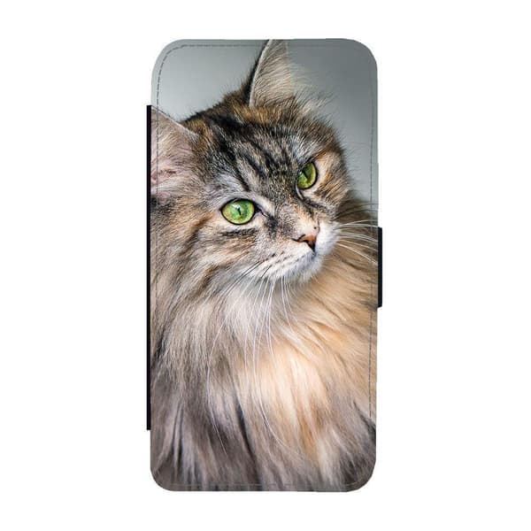 Sibirisk Katt iPhone 14 Flip Mobilfodral
