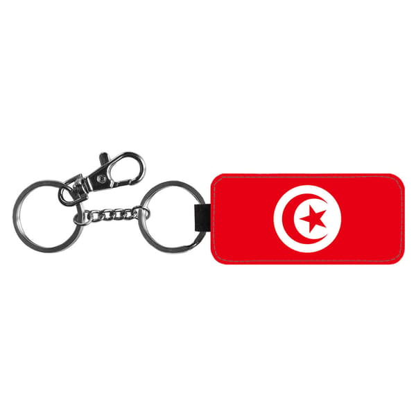 Tunisien Flagga Nyckelring