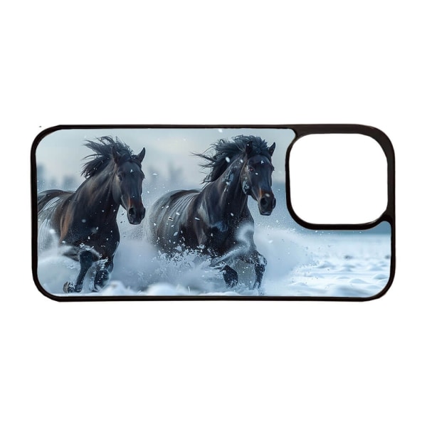 Svarta Hästar iPhone 15 Pro Max Skal multifärg