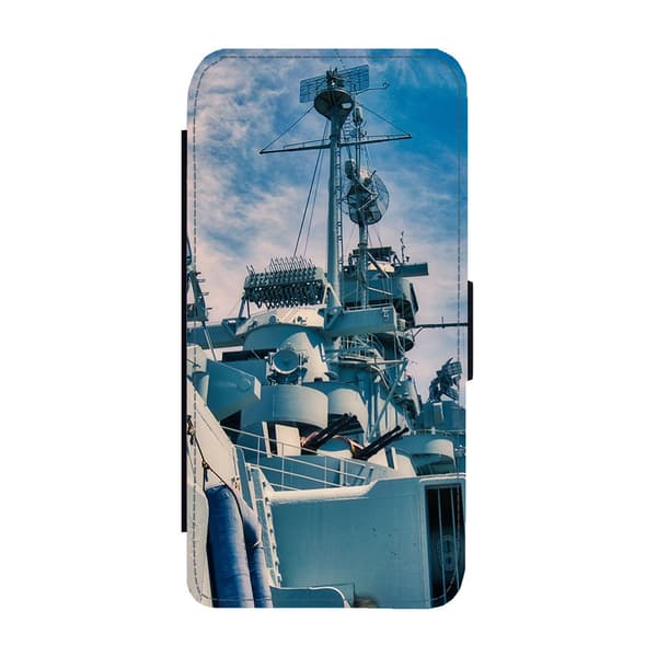 Krigsfartyg Samsung Galaxy A21s Flip Mobilfodral