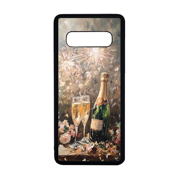 Gott Nytt År Oljemålning Samsung Galaxy S10+ Mobiltelefon Skal