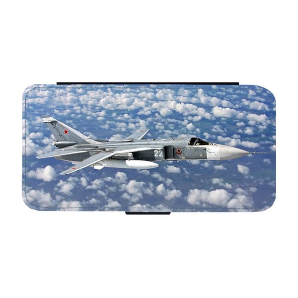 Sukhoi Su-24 Attackflygplan Samsung Galaxy A32 4G Flip Mobilfodral