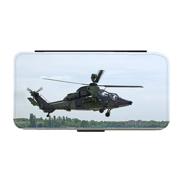 Eurocopter Tiger Attackhelikopter iPhone 14 Pro Flip Mobilfodral