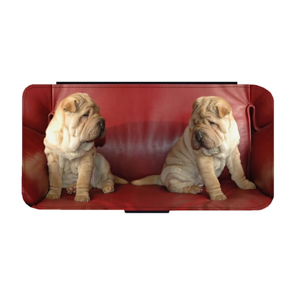 Hund Shar Pei iPhone 14 Plus Flip Mobilfodral
