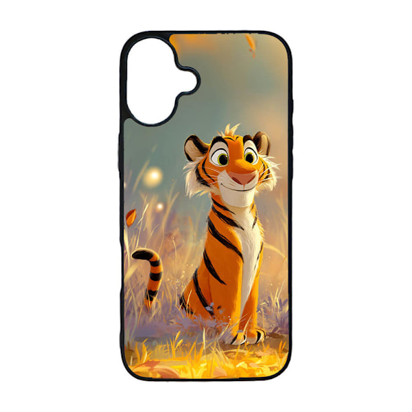 Söt Tecknad Tiger iPhone 16 Mobiltelefon Skal
