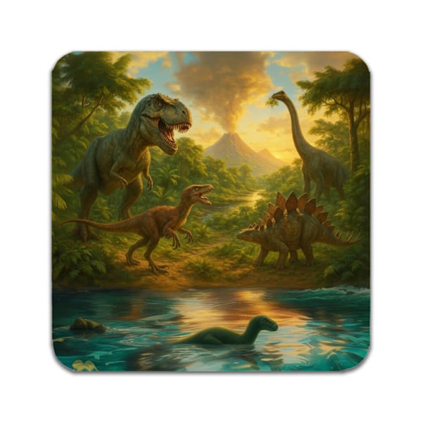 4 ST Dinosaurier Underlägg
