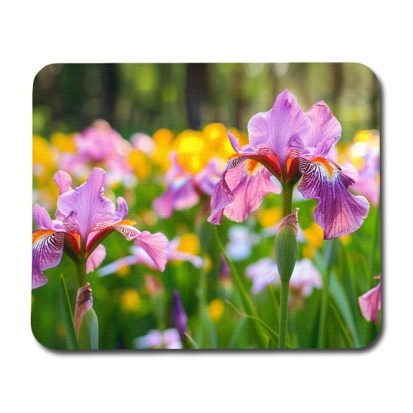 Blommor Iris Musmatta multifärg