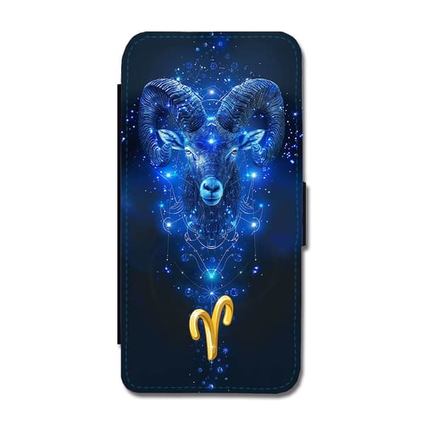 Stjärntecken Väduren iPhone 14 Flip Mobilfodral