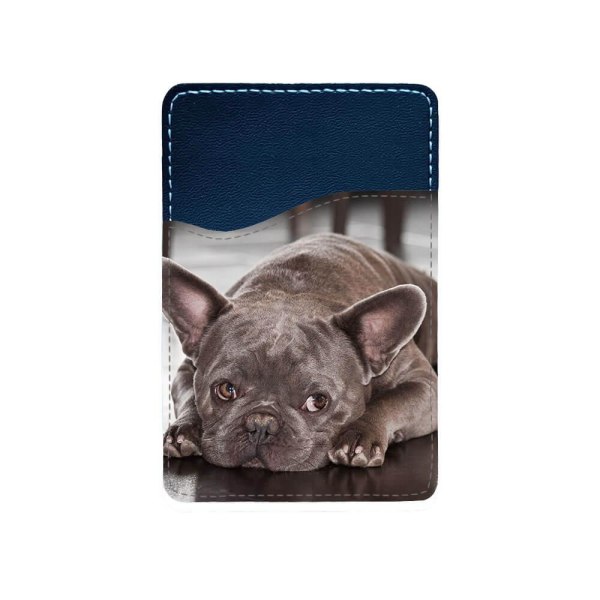 Fransk Bulldogg Valp Självhäftande Korthållare För Mobiltelefon multifärg one size