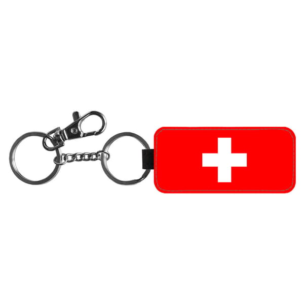 Schweiz Flagga Nyckelring