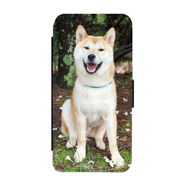 Skrattande Hund iPhone 12 / iPhone 12 Pro Plånboksfodral multifärg