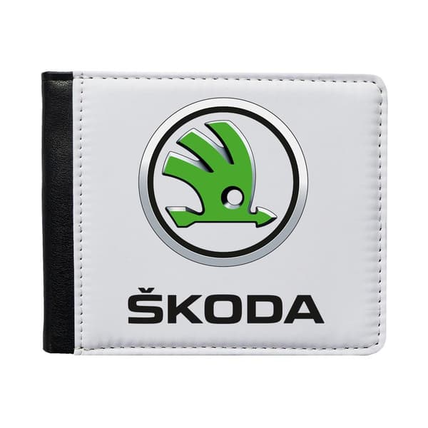 Skoda 2016 Logo Plånbok För Män Med Myntfack