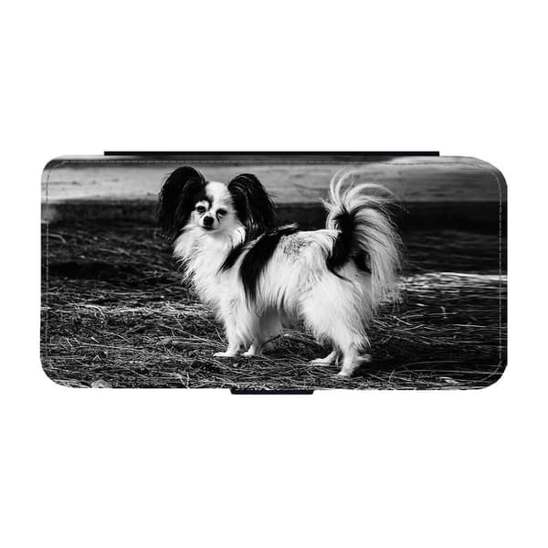 Papillon Hund iPhone X/iPhone XS Flip Mobilfodral