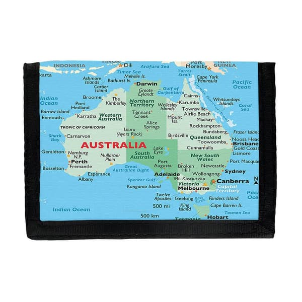 Karta över Australien Plånbok