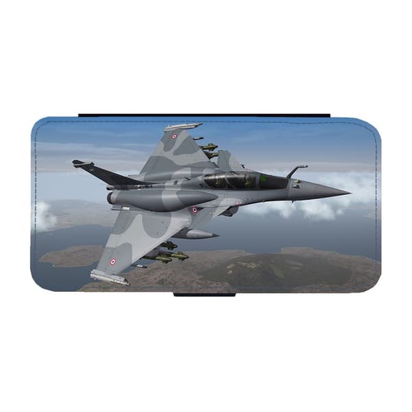 Dassault Rafale Jaktflygplan Samsung Galaxy A55 5G Flip Mobilfodral