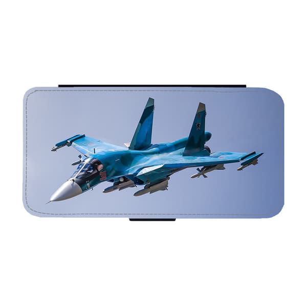 Sukhoi Su-34 Bombplan och Jaktplan iPhone 11 Flip Mobilfodral