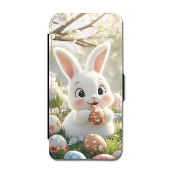 Barn Tecknad Påsk iPhone SE 5G Flip Mobilfodral