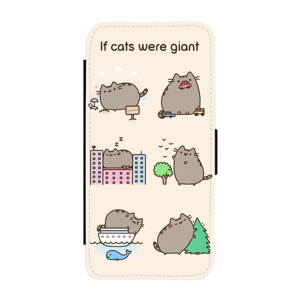 Pusheen iPhone SE 2020 Flip Mobilfodral
