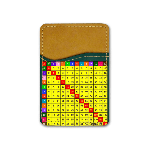 Multiplikationsschema Universal Mobil korthållare multifärg one size