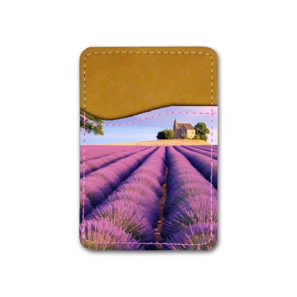 Lavendelfält Självhäftande Korthållare För Mobiltelefon multifärg
